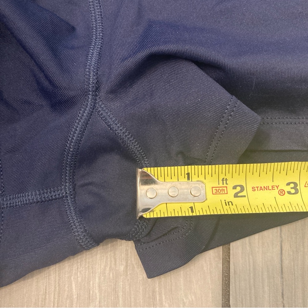 ASICS Navy Dark Blue Athletic Shorts - Picture 3 of 6